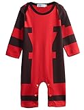 A&J Design Baby Boys' Deadpool Long Sleeve Romper Costume