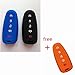 2pcs Silicone Fob Skin Cover Fob Remote Keyless Entry Smart Key Case Shell Key Protector Key Jacket For Lincoln Ford Escape Explorer Focus Taurus Flex 5 Buttons