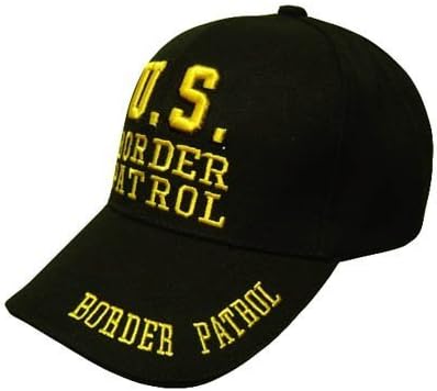 US BORDER PATROL LAW ENFORCEMENT BLACK VELCRO HAT CAP