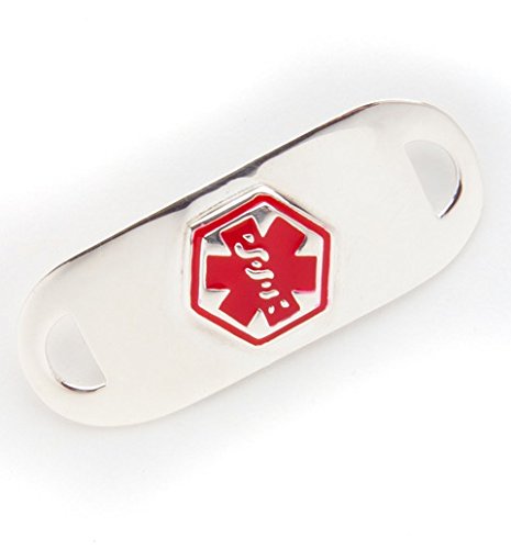 Stainless Steel Medical ID Tag for Bracelet - DIABETES ON INSULIN