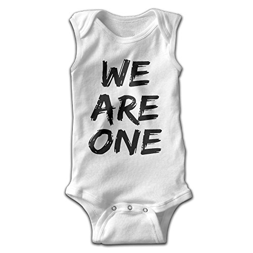 We Are One Girl Boy Clothing Sleeveless Bodysuits One Pieces Summer Romper White