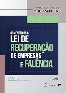 Livro Comentários À Lei de Recuperação de Empresa e Falência - 6ª Edição 2025