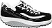 Skechers Women's Shape Ups Strength Wide Fitness Work Out Sneaker,Black/White,10 W US