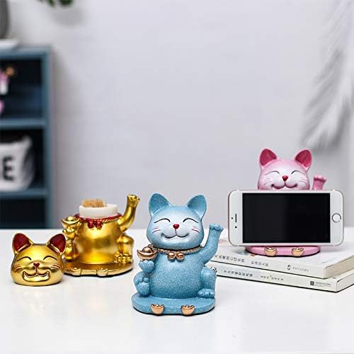 Amgend Nordic Lucky Cat Toothpick Box Personality Creative Restaurant Living Room High-End Home Cute Toothpick Holder Mobile Phone Holder, Chef Toothpick Box