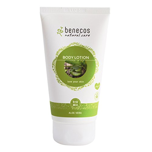 Benecos Aloe Vera Natural Body Lotion, Refreshing Care, Absorbs Quickly, Organic, Sunflower Oil, Lime Blossom, Vegan (150ml/5oz)