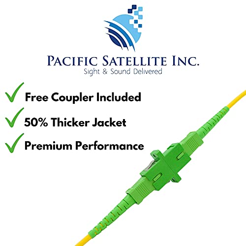 PacSatSales Fiber Optic Cable 3ft / 1M SC/APC to SC/APC