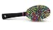 OneDor Rainbow S-Curve Ball tipped Bristles Air Volume Hair Brush with Flexible Cushion Base for Hair | Detangling Comb (Black)