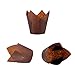 XP-ART 300PCS Tulip Cupcake Liners Medium Baking Cups Muffin Wrappers Perfect for Birthday Parties, Weddings, Baby Showers, Bakeries, Catering, Restaurants Standard Size (Brown)