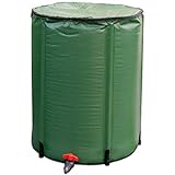 Goplus Portable Rain Barrel Water Collector Collapsible Tank w/Spigot Water Storage Container (60 Gallon)
