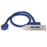 StarTech USB3SPLATELP 2 Port USB 3.0 A Female Low Profile Slot Plate Adapter
