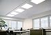 CHIUER 2x2FT 40W 5000K Cool White, Ultra Thin LED Flat Panel Light, Drop Ceiling Light, Edge-Lit, 4400 Lumens, 0-10V Dimmable, White Frame, No Flicker, DLC-Qualified Lighting Facts 4 Pack