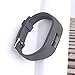 OenFoto Compatible Vivofit 3 Vivofit JR Bands with Metal Secure Watch Clasp, Silicone Replacement Bands for Vivofit 3 JR-Grey