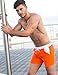 Taddlee Sexy Swimwear Men Swimsuits Long Basic Swim Boxer Briefs Bikini Trunks (M) Orange