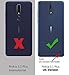 Sucnakp for Nokia 3.1 Plus Case(US Version) TPU Shock Absorption Cell Phone Cases Technology Raised Bezels Protective Cover for Nokia 3.1+ Case（Blue）