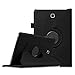 Fintie Samsung Galaxy Tab A 8.0 Rotating Case Cover - Premium Vegan Leather 360 Degree Swivel Stand for Tab A 8-inch Tablet SM-T350 (with Dual Auto Sleep/Wake Feature), Black
