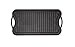 Fresh Australian Kitchen Large 20x10 Inch Pre-Seasoned Cast Iron Griddle. Reversible Flat Stove Top Double Burner Grill Pan Plate.