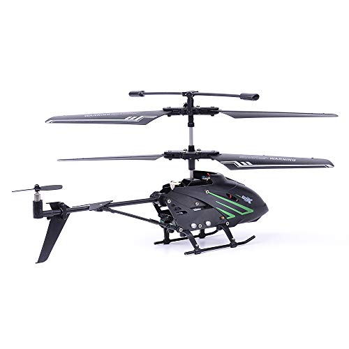 Outdoor Remote Control Helicopter for Kids Age 8 RC Helicopter with Gyro Storage Bag (Black) - Thumbnail 3