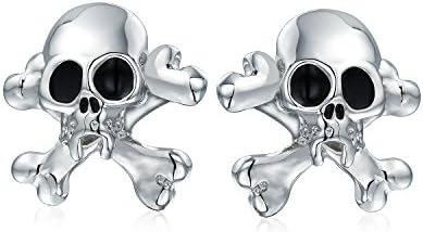 ステンレススチール製 海賊 スカル クロスボーン ドクロマーク メンズ カフスボタン B00e1r5940 9円 人気海外一番 100 品質保証 全品送料無料 即日出荷 Sale開催中