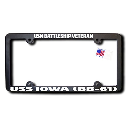 USN Battleship Veteran USS IowaÂ (BB-61) License Frame