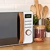 Russell-Hobbs-RHMD714-17-L-700-W-Scandi-White-Digital-Microwave-with-5-Power-Levels-Wood-Effect-Handle-Dials-Clock-Timer-Automatic-Defrost-Easy-Clean-8-Auto-Cook-Menus Russell Hobbs RHMD714 17 L 700 W Scandi White Digital Microwave with 5 Power Levels, Wood Effect Handle & Dials, Clock…