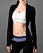 UDIY Women Running Yoga Slim UV Protect Sweatshirts with Two Side Pocket Jacket Coat