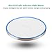 Wireless Charger, Antye Aluminum Qi Wireless Charging Pad for iPhone 8/8 Plus, iPhone X, Samsung Galaxy S8/S8 Plus,S7/S7 Edge, S6/S6 Edge, Note 8/Note 5 [Ultra Slim / LED Indicator], White