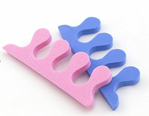 200 Pairs 3-Hole Pedicure Toe Separator for Salon Nail Spa - 7mm thick 5.7/Pair