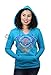 Harley-Davidson Womens Free As A Bird Diamond Flames Pullover Blue Long Sleeve Hoodie - SM