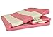 DII Durable Woven Striped Storage Bin Collapsible with Soft Rope Handles Reinforced with Metal Grommets, Large, 17x12x12