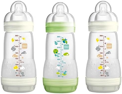 MAM Anti Colic Bottle, Unisex 3 per pack