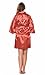 Turquaz Maid of Honor Women's Satin Kimono Rhinestone Robe for Bridesmaid and Bride Wedding Party