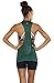 icyzone Workout Tank Tops for Women - Running Muscle Tank Sport Exercise Gym Yoga Tops Athletic Shirts(Pack of 3) (M, Army/Charcoal/Pink)