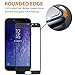 Zeking [2-Pack] Samsung Galaxy J4 2018 Full CoverageTempered Glass Screen Protector 9H Hardness [Anti Scratch][Anti-Fingerprint] Bubble Free (Black)