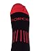 MOXY SOCKS Black with Gray and Red The Force Deadlift Fitness Premium Knee-High Socks