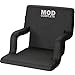 MOD Stadium Seat Chair for Bleachers and Benches with Padded Cushion Backs and Armrest Support, Includes 6 Reclining Custom Fit Sport Positions with Portable Backpack Straps (Regular Fit - 21”)