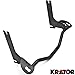 Krator Black Spot Light Passing Lamp Mount Bar Bracket Compatible with 1994-2013 Harley Davidson Electra Glide