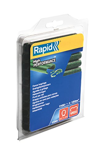 Rapid 40108807 VR22 Heavy Duty Fence Hog Rings - Green (Pack of 1100)