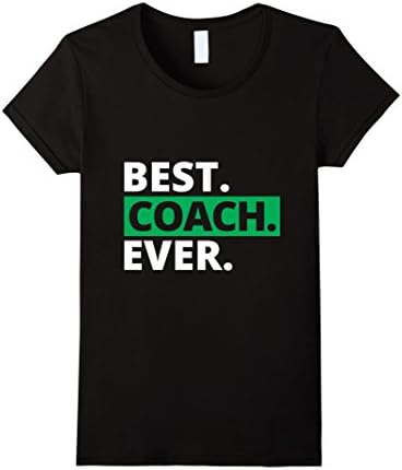 Womens Best Coach Ever T-Shirt Medium Black