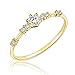 Cz Ring,Alalaso Women Fashion Eternity Thin Rings Plating Wedding Jewellery