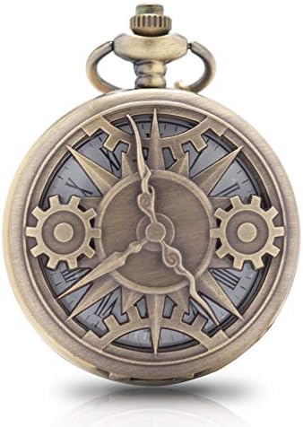 1x Grey Pocket Watch for Boys Kids Gift