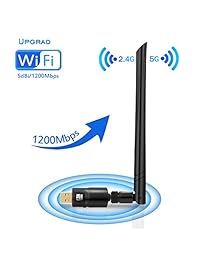 Wireless USB adaptador WiFi, deepow 600 Mbps doble banda (2.4G 150Mbps + 5.8G 433mbps) Wireless USB Dongle Antena Adaptador de red con WPS Secure Tech para Windows 10 8.1 8 7 XP Vista Mac OS
