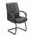 Boss Office Products Coressoft Mid Back Guest Chair in Black