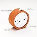 Alarm Clock,Orcbeg alarm clocks for bedrooms /Small Analog Wooden Circular Vintage Travel Digital Alarm Clock Battery Operated/No Tick With Snooze and Nightlight Backlight (LightWoodGrain)