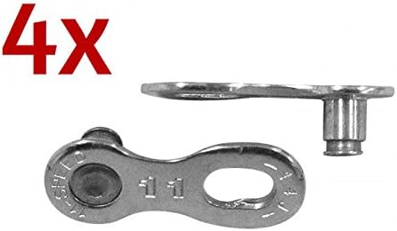 Bicycle Quick Master Links Reusable Compatible with 11 Speed Shimano Road Bike Chains, Pack of 4 Pairs
