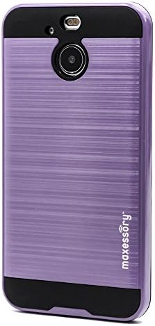 HTC Bolt Case, HTC 10 Evo Case, Maxessory [Metro] Premium Ultra-Thin Protective Armor Shell w/Slim Dual Layer Corner Hybrid Protective Silicone Cushion Cover Light Purple Black For HTC Bolt