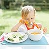 Silicone-Placemats-for-Kids-BabyDishwasher-Safe-Table-MatsToddlers-Portable-Food-Mat-Travel-Set-of-2-Gary-Blue Silicone Placemats for Kids Baby,Dishwasher Safe Table Mats,Toddlers Portable Food Mat Travel Set of 2 (Gary-Blue)