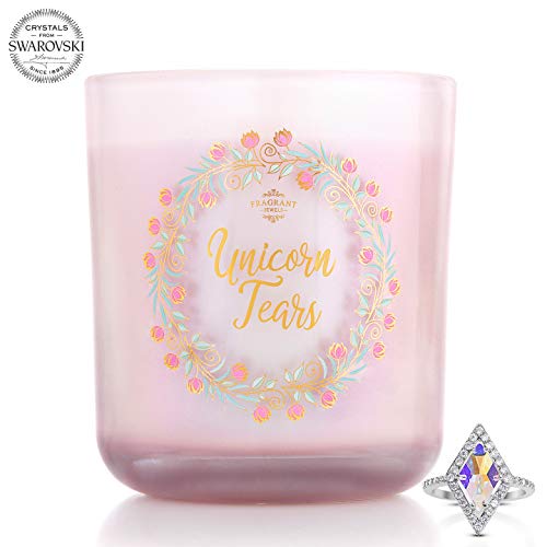 Fragrant Jewels Unicorn Tears Jewel Candle with Collectible Rings (Size 5-10)