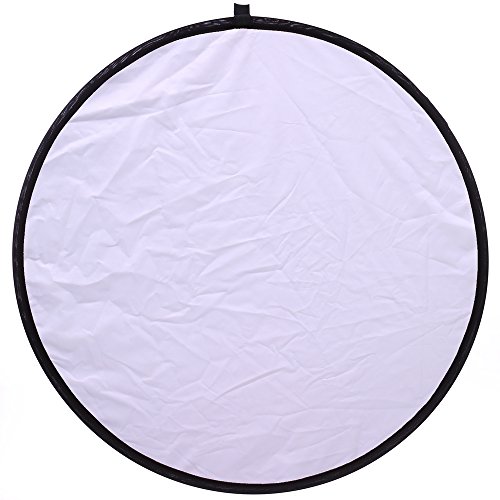 Photography Reflector 12" / 30cm 5-in-1 Collapsible Multi-Disc Light Reflectors with Bag - Translucent, Gold, Silver, Black and White - Thumbnail 7