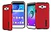 Samsung Galaxy J3 Incipio DualPro Hard Shell Case with Impact Absorbing core - Black / Red