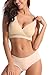 HOFISH Women's Petite Plus Size Seamless Maternity Sleep Breastfeeding Everyday Bra 3 Pack, brasc30, XX-Large